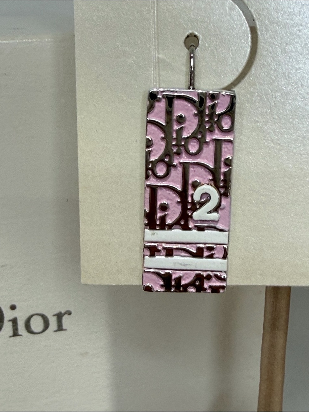 Dior Pink Trotter Drop Earrings - Picture 4 of 8